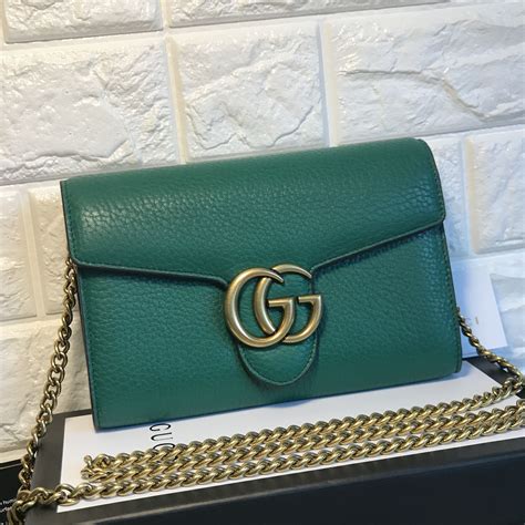 gucci woc green|authentic Gucci wallets.